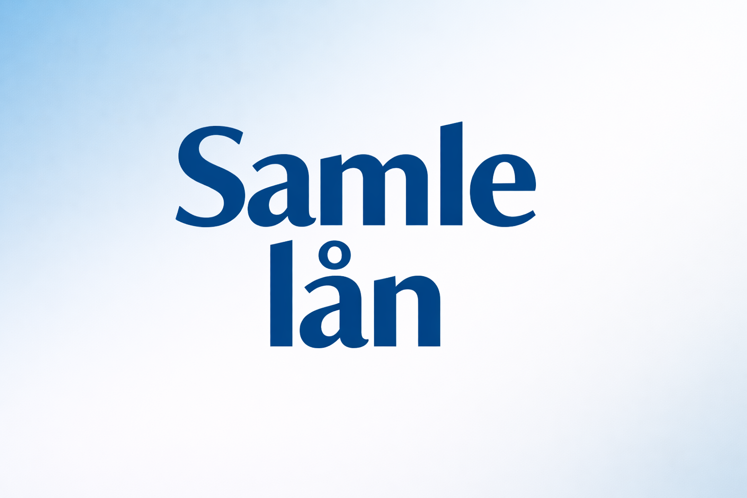 Samle lån